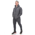 Conjunto Moletom Adulto Unissex Blusa Canguru E Calça Grafite