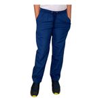Calça Tactel Escolar Unissex C/ Elástico Cordão Ajustável Azul-marinho
