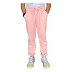 Calça Moletom Juvenil Jogger C/ Elástico Feminina Masculina Cinza