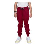 Calça Moletom Juvenil Jogger C/ Elástico Vinho