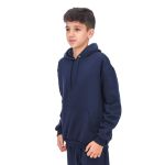 Blusa de Moletom Juvenil Canguru com Capuz Azul