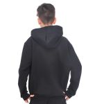Blusa de Moletom Juvenil Canguru com Capuz Preto