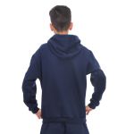 Blusa de Moletom Juvenil Canguru com Capuz Azul