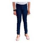 Calça Legging Imitando Jeans Juvenil Feminina Malha / Cotton Azul-marinho