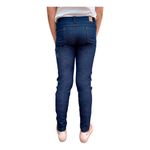 Calça Legging Imitando Jeans Juvenil Feminina Malha / Cotton Azul-marinho