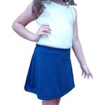 Short Saia Helanca Escolar C/ Elástico Azul Marinho
