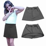 Short Saia Helanca Escolar C/ Elástico Preto