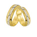 Aliança de Bodas De Prata ouro 10k