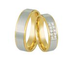 Alianças De Bodas De Ouro 18k Com Diamantes