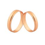 Alianças Em Ouro Rosé 18k