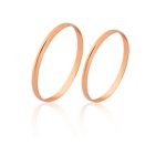 Par De Alianças Baratas Em Ouro Rosé