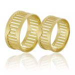 Aliança em Ouro 18k Vazada