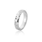 Aliança Exclusiva em Ouro Branco 18K