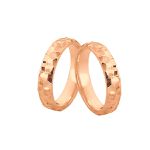Aliança Exclusiva em Ouro Rose 18K 