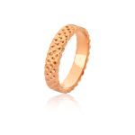 Aliança Personalizada em Ouro Rose