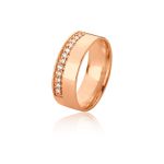 Alianças Exclusiva com diamantes de ouro rose 18k 