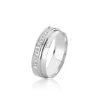 Alianças Com Diamantes Em Ouro Branco18k 