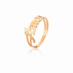 Anel Amor Em Ouro Rose 18k