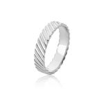 Aliança Exclusiva em Ouro Branco 18K