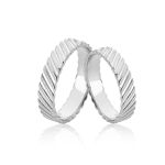 Aliança Exclusiva em Ouro Branco 18K