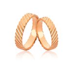 Aliança Exclusiva em Ouro 18K Rose 