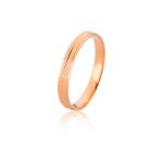 Aliança em Ouro Rose 18K Diamantada