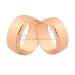 Alianças De Ouro Rosé Com Friso