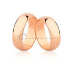Alianças Pesadas De Ouro Rosé 18k