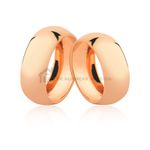 Par De Alianças De Ouro Rosé 18k