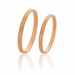 Alianças Baratas Em Ouro Rose 18k
