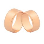 Alianças De Noivado Em Ouro Rosé 18k