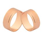 Alianças De Ouro Rosé 18k Com Entrega Rápida