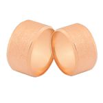 Alianças De Ouro Rosé 18k Largas