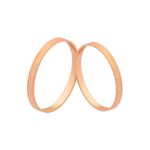 Alianças De Ouro Rosé 18k Leve Barata