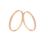 Alianças De Ouro Rosé 18k Leves Baratas