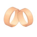 Alianças De Ouro Rosé 6,50mm Com Preço Promocional