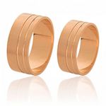 Alianças Em Ouro Rosé 18k 7,00mm