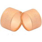 Alianças Largas Em Ouro Rosé 18k