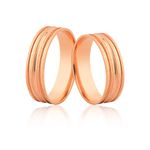 Alianças De Ouro Rose Com Entrega Rápida
