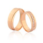 Alianças Com Diamantes
