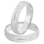 Kit Alianças Diamantadas e Solitário De Prata