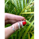 Kit Par De Alianças e Solitário De Prata