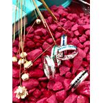 Kit Par De Alianças e Solitário De Prata