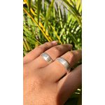 Kit Par De Alianças e Solitário De Prata