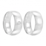 Kit Par De Alianças e Solitário De Prata