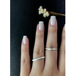 Kit Par De Alianças e Solitário De Prata