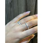 Kit Par De Alianças e Solitário De Prata