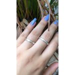 Kit Par De Alianças e Solitário De Prata