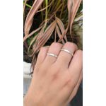 Kit Par De Alianças e Solitário De Prata