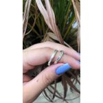 Kit Par De Alianças e Solitário De Prata